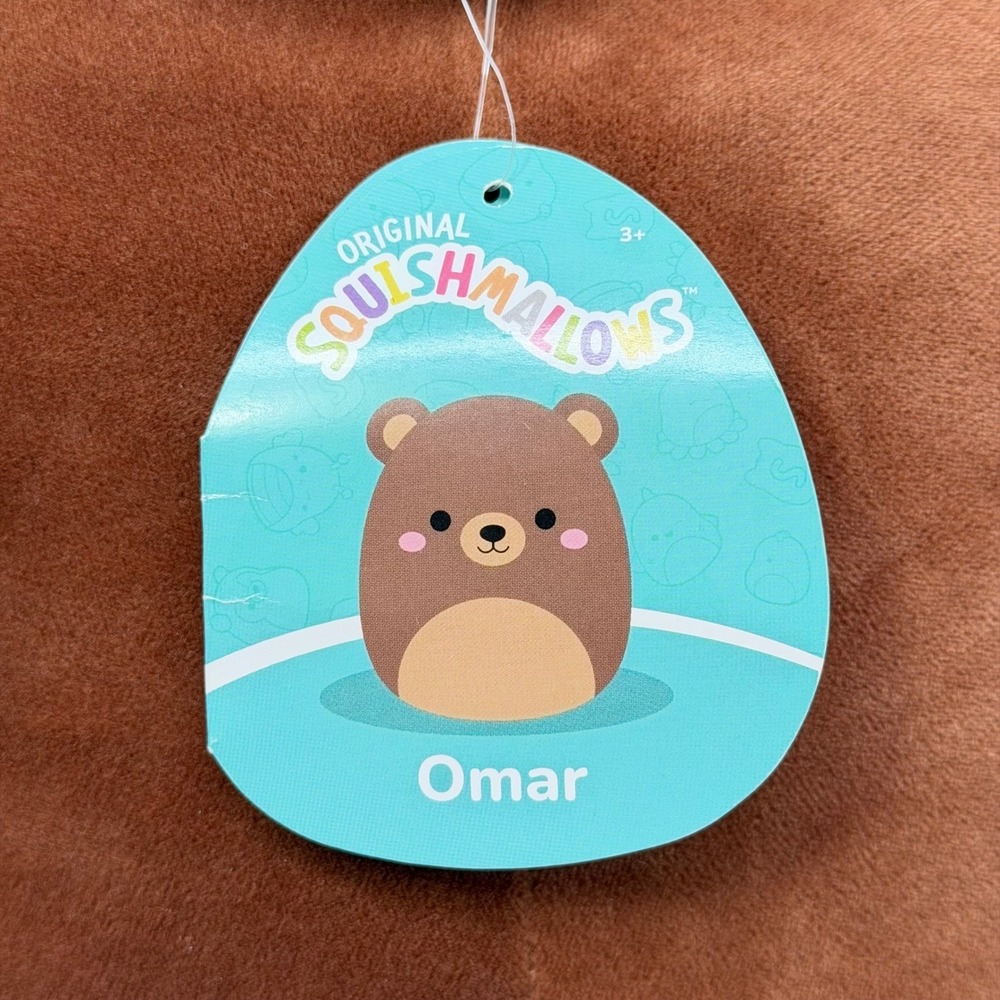 Squishmallows 24" Omar Brown Bear Large Jumbo Soft Toy Plush Stuffed Animal RARE - Picture 9 of 11